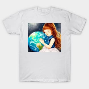 Save the earth girl T-Shirt